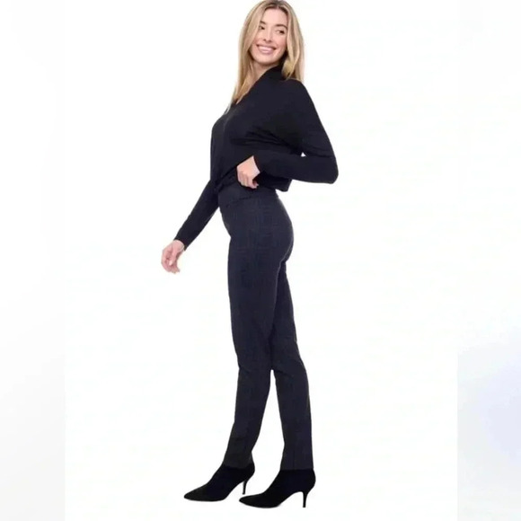 Up Thincredible Fit Blue Full Length Slim Tummy Control Pants Size 12 - Picture 2 of 8